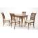 Обеденная группа Моцарт 120 со стульями Рич/ ромб бежевый, Орех