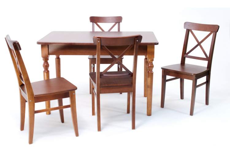 Обеденная группа Верди 120 со стульями Ингольф орех