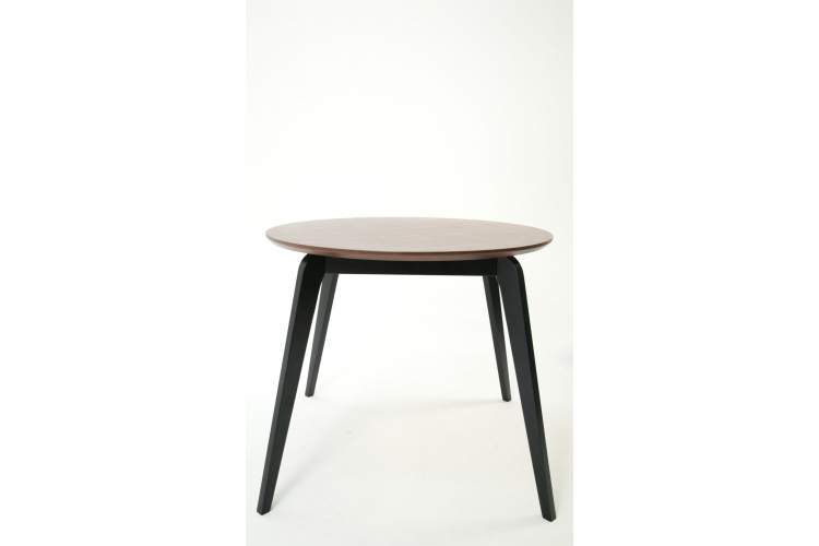 Стол Arki К 90 чёрный/орех-3