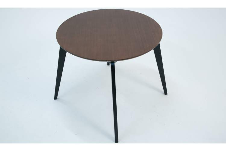 Стол Arki К 90 чёрный/орех-2