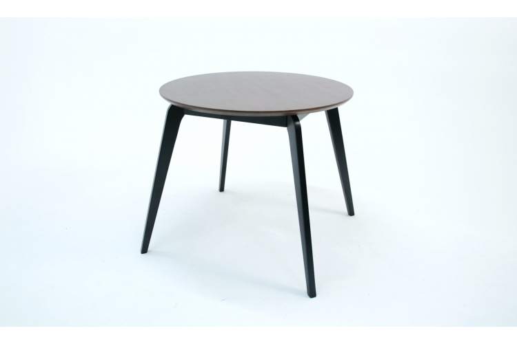 Стол Arki К 90 чёрный/орех-1