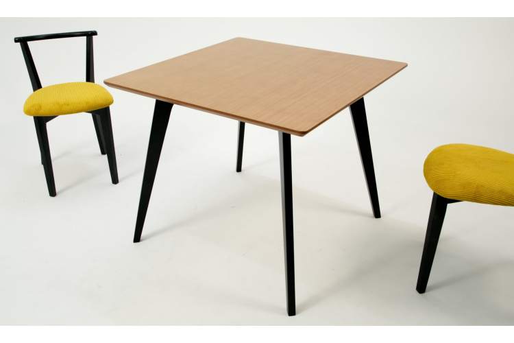 Стол Arki М 90 чёрный/натур-4