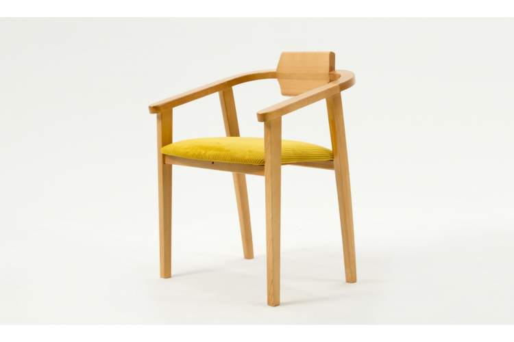 Стул-кресло Челси ПМ натур/жёлтый-1