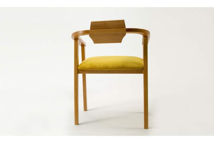 Стул-кресло Челси ПМ натур/жёлтый-3