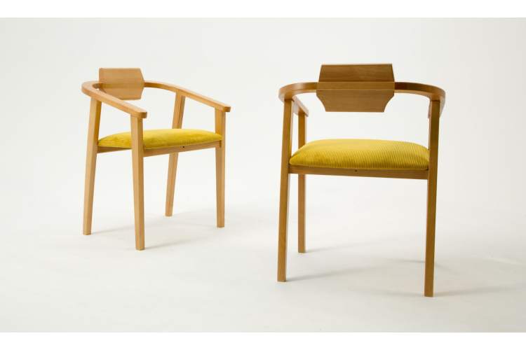 Стул-кресло Челси ПМ натур/жёлтый-8