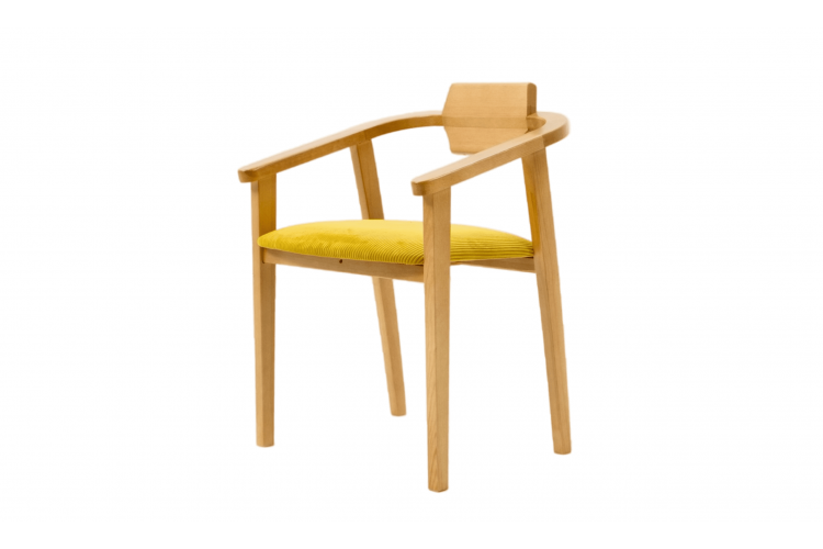 Стул-кресло Челси ПМ натур/жёлтый