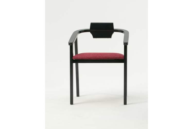 Стул-кресло Челси ПМ чёрный/красный-1