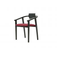 Стул-кресло Челси ПМ чёрный/красный