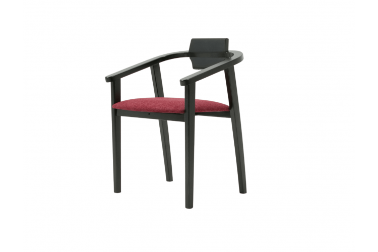 Стул-кресло Челси ПМ чёрный/красный