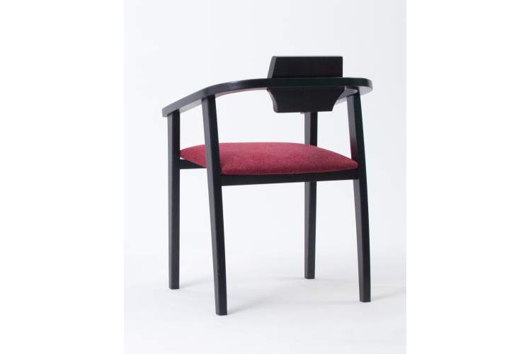 Стул-кресло Челси ПМ чёрный/красный-6