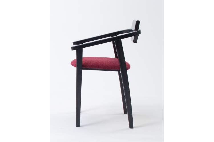 Стул-кресло Челси ПМ чёрный/красный-7