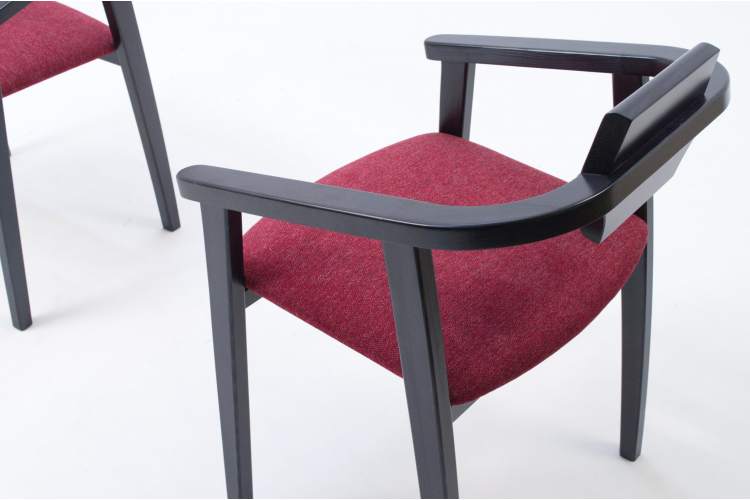 Стул-кресло Челси ПМ чёрный/красный-9