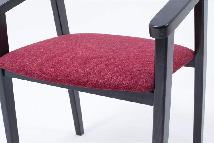 Стул-кресло Челси ПМ чёрный/красный-11