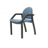 Стул-кресло Джуно 2.0 чёрный/синий