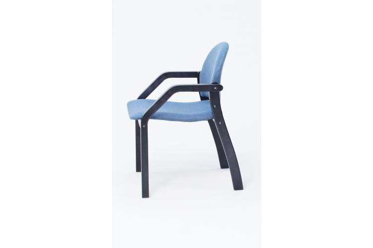 Стул-кресло Джуно 2.0 чёрный/синий-8