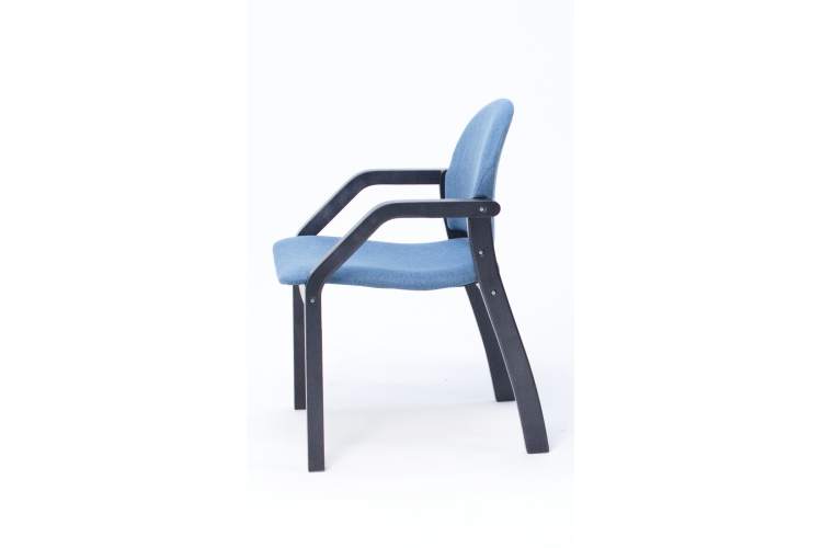 Стул-кресло Джуно 2.0 чёрный/синий-14