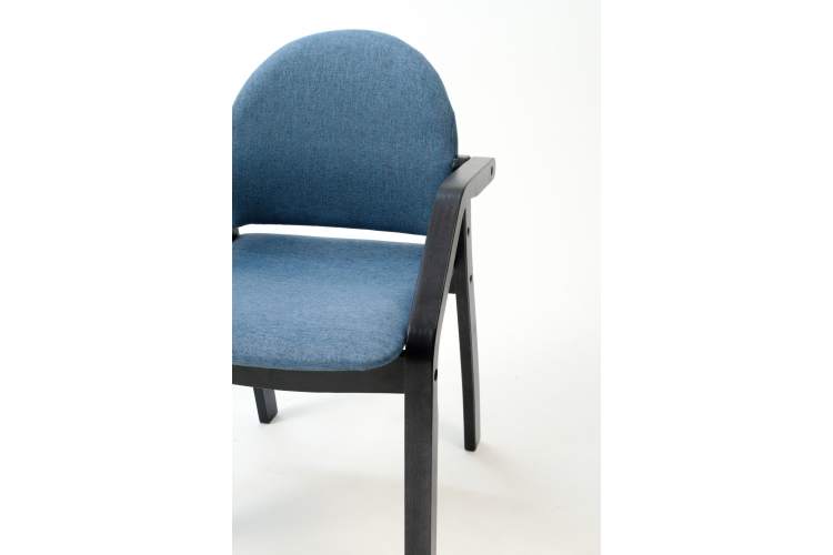 Стул-кресло Джуно 2.0 чёрный/синий-13