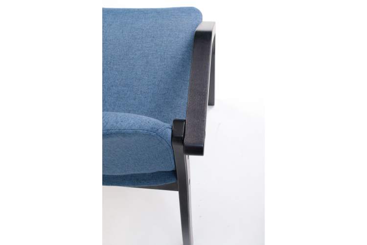 Стул-кресло Джуно 2.0 чёрный/синий-6