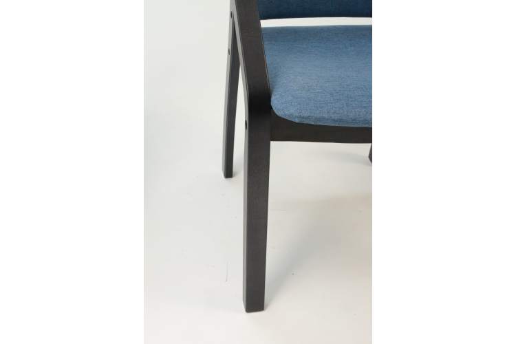 Стул-кресло Джуно 2.0 чёрный/синий-5