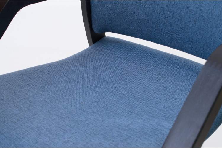 Стул-кресло Джуно 2.0 чёрный/синий-10