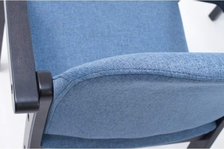 Стул-кресло Джуно 2.0 чёрный/синий-11