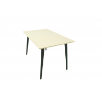 Стол Монте 120 чёрное дерево/слоновая кость