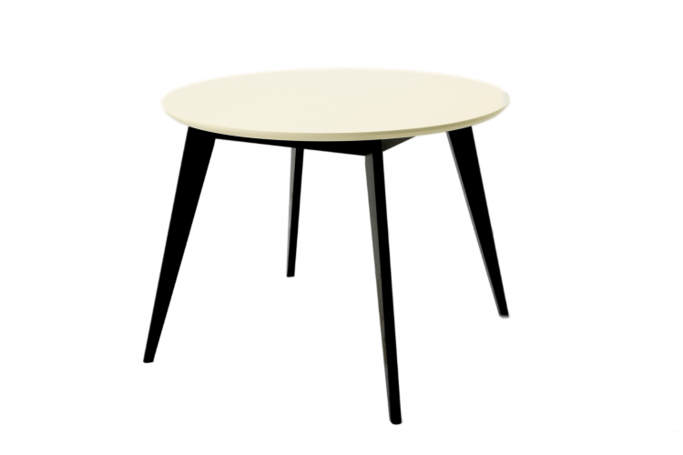 Стол Сканди К 100 чёрное дерево/слоновая кость