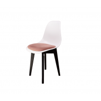 Стул Сашш чёрный /белый, розовый