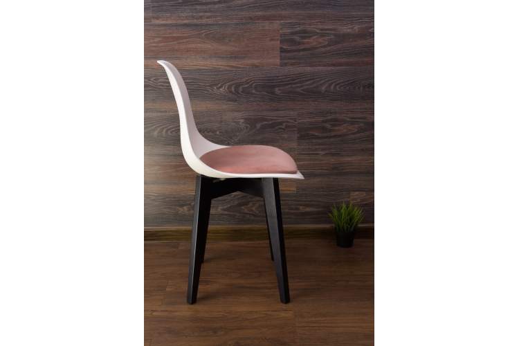 Стул Сашш чёрный /белый, розовый-2