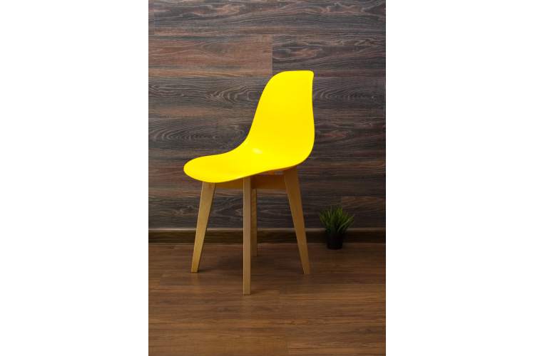 Стол Монте К 100 натур со стульями Сашш натур жёлтый-14