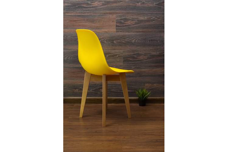 Стол Монте К 100 натур со стульями Сашш натур жёлтый-10