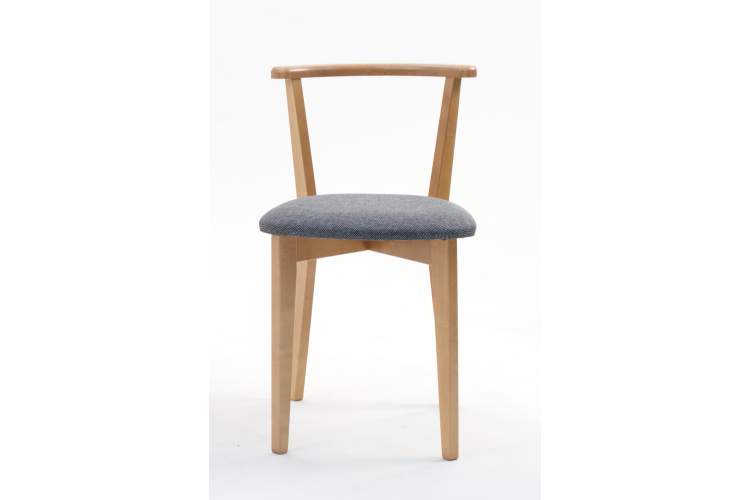 Стол Pawook К 90 натур со стульями Франк ПМ натур/графит рогожка-13