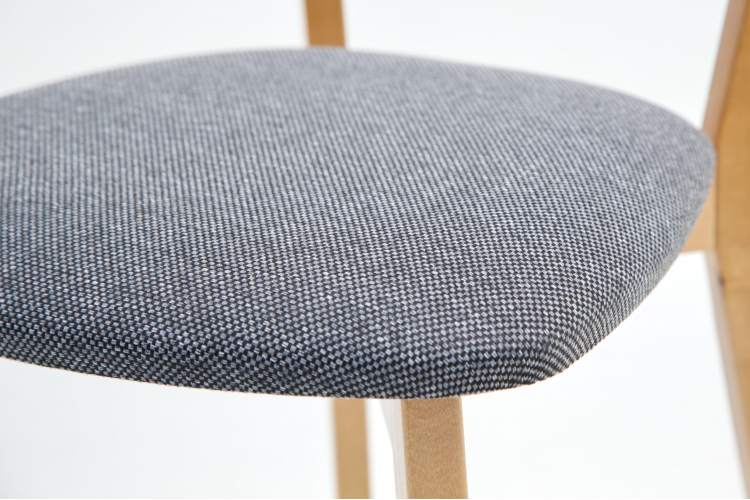 Стол Pawook К 90 натур со стульями Франк ПМ натур/графит рогожка-12