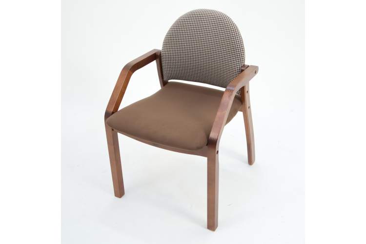 Стул-кресло Джуно 2.0 орех/коричневый-гусиная лапка-2