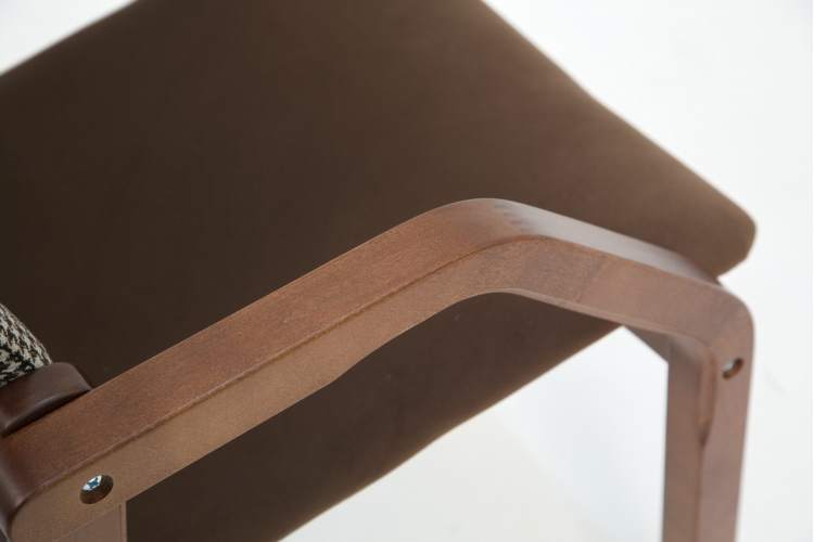 Стул-кресло Джуно 2.0 орех/коричневый-гусиная лапка-6