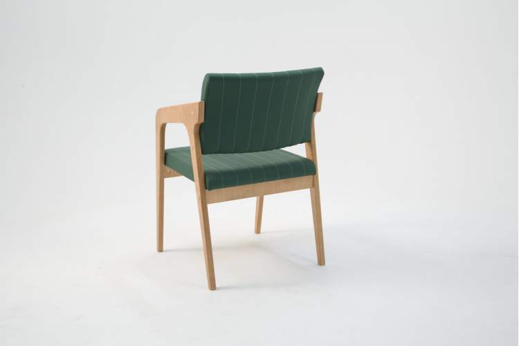 Стул-кресло Шадди натур/зелёный-3