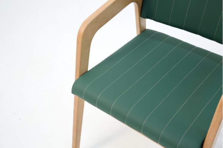 Стул-кресло Шадди натур/зелёный-6