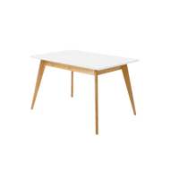 Стол Сканди 120, Натур/ Белый