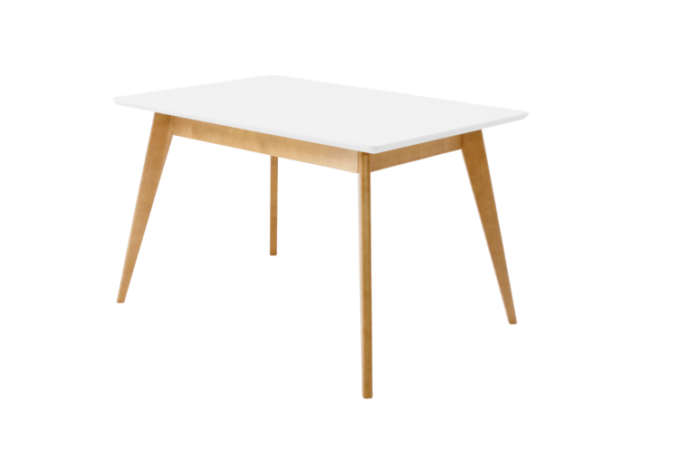 Стол Сканди 120, Натур/ Белый