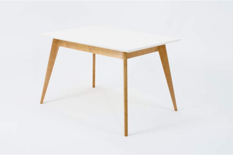 Стол Сканди 120, Натур/ Белый-4