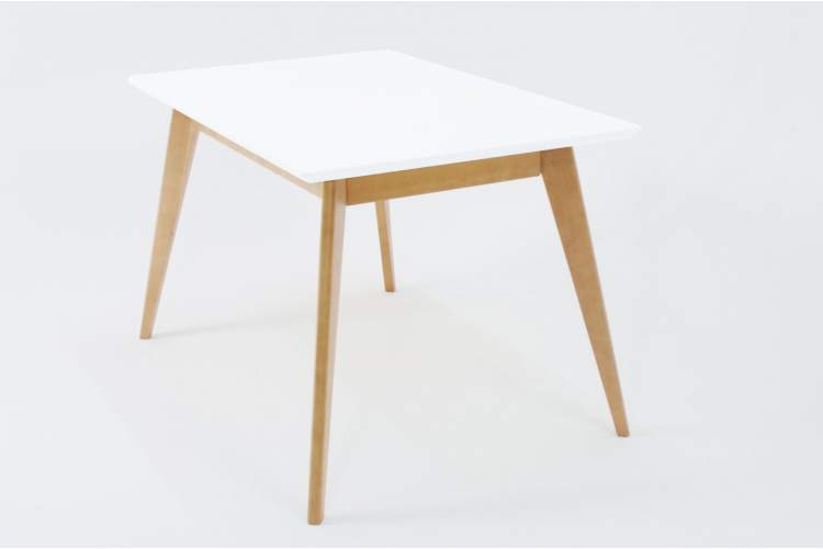 Стол Сканди 120, Натур/ Белый-2