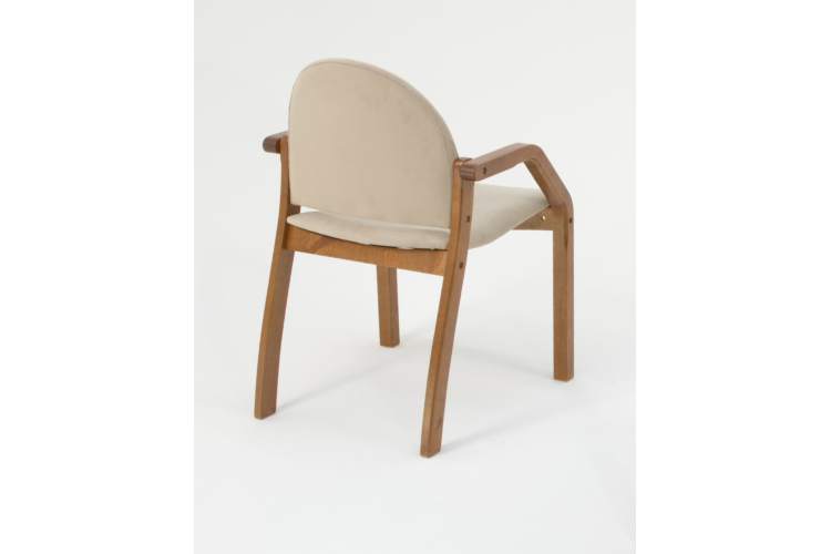 Стол Сканди К 100 орех со стульями Джуно орех велюр бежевый-7