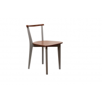 Стул Франк Ж, Орех/Серый