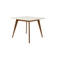 Стол Сканди М 90, Орех/Слоновая кость