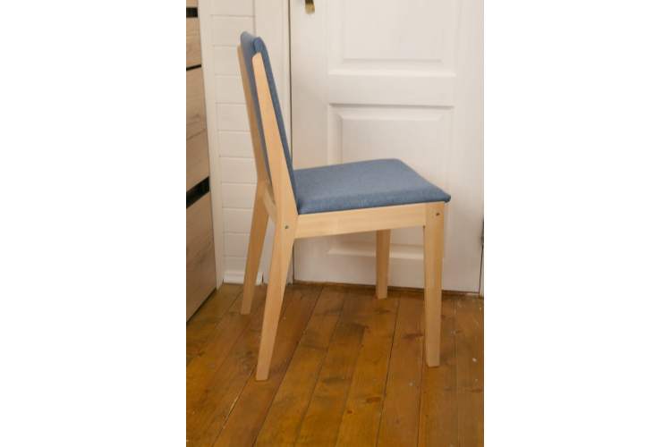 Стул Твит, Натуральное дерево/Синий-14