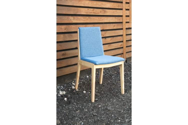 Стул Твит, Натуральное дерево/Синий-1
