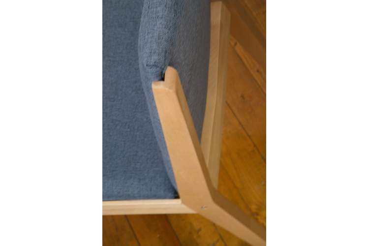 Стул Твит, Натуральное дерево/Синий-10