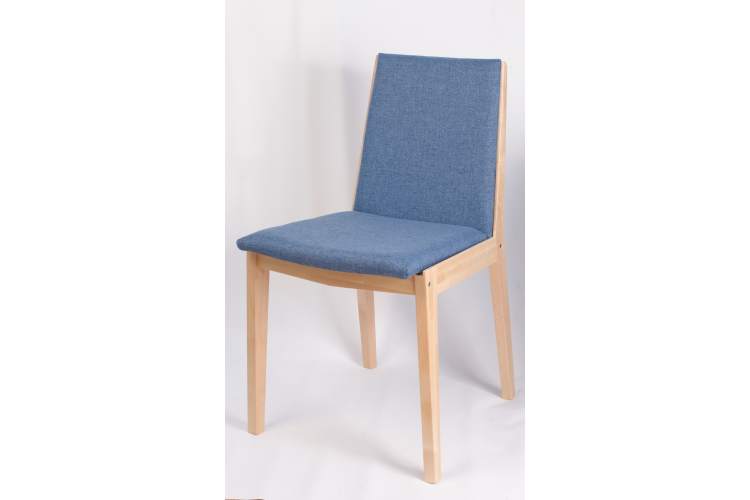 Стул Твит, Натуральное дерево/Синий-3