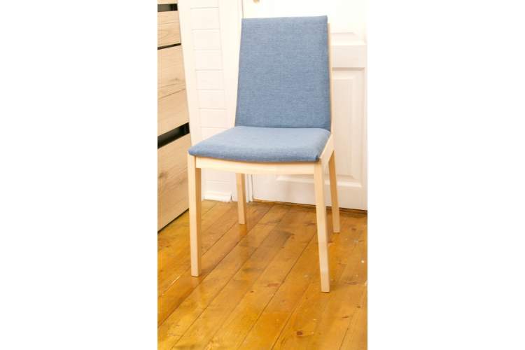 Стул Твит, Натуральное дерево/Синий-12