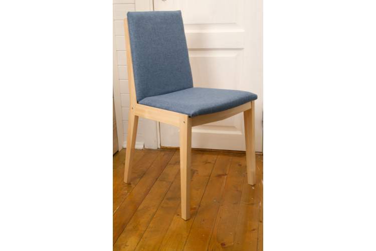 Стул Твит, Натуральное дерево/Синий-13